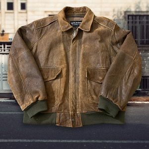 Wilson’s vintage leather jacket